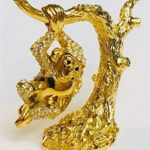 NIB FULL/UNUSED 2003 Estee Lauder CHARMING MONKEY Solid Perfume Compact